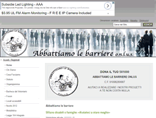 Tablet Screenshot of abbattiamolebarriere.it